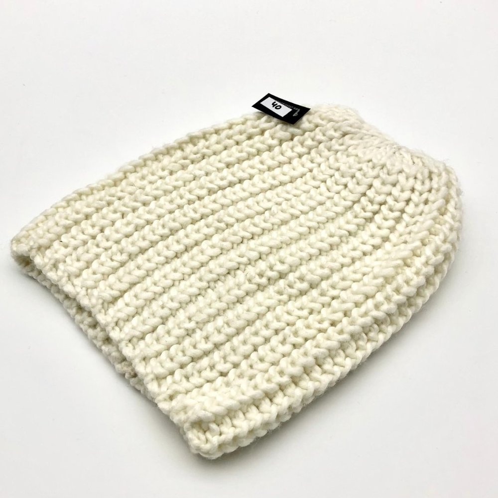 Winter beanie hat cap for men women teen youth | Ivory white | thick warm